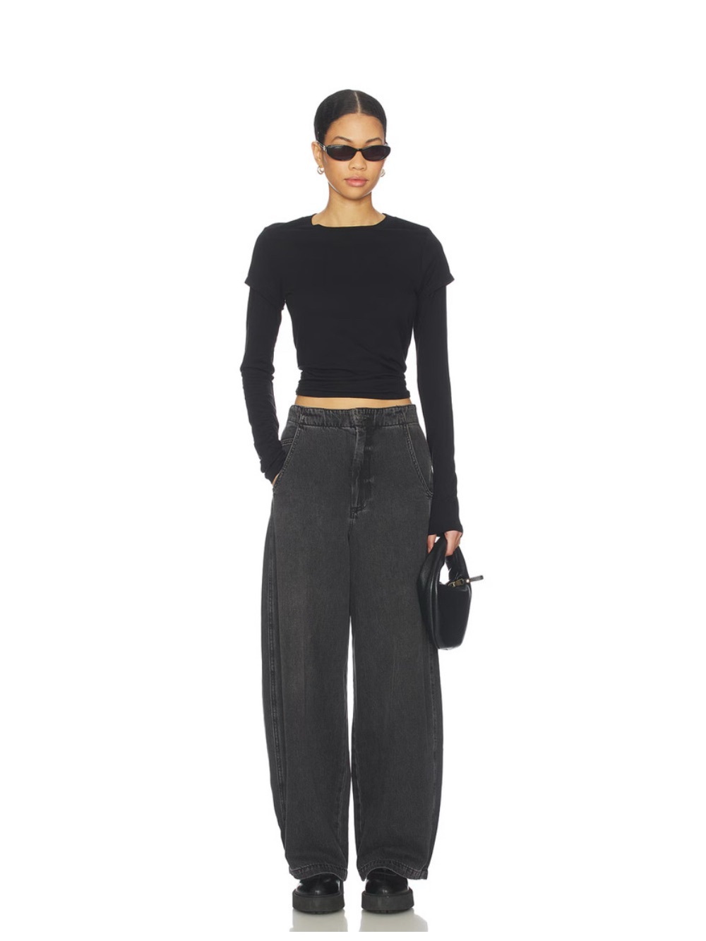 PISTOLA Lottie High Rise Relaxed Bowed Leg Jeans – Zen | Women’s 24 x 30